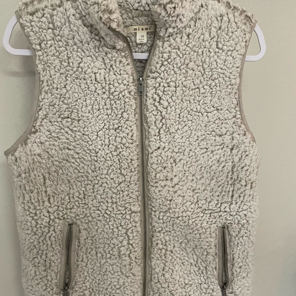 shearling vest